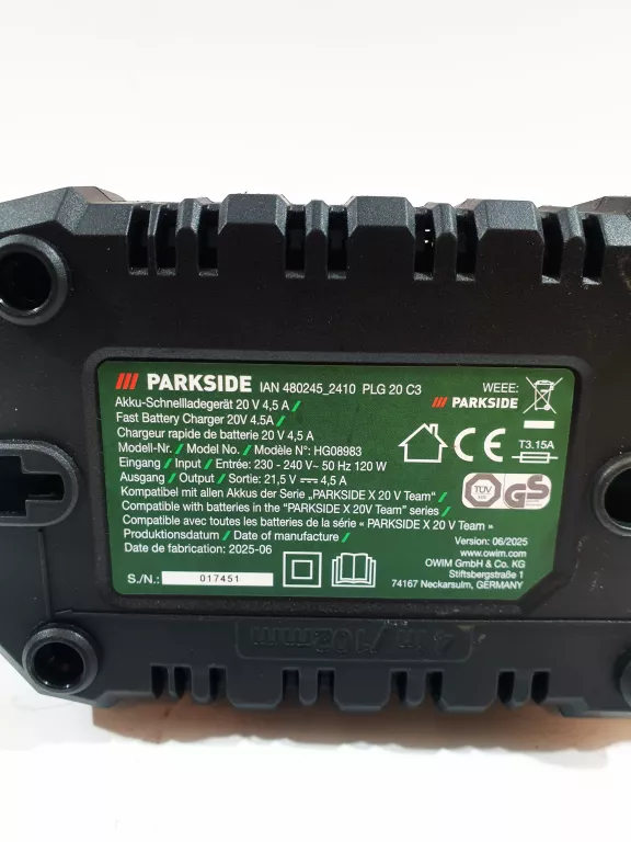 parkside-ladowarka-plg-20-c3-ean-gtin-4066632074150