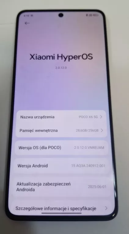 telefon-poco-x6-5g124256gb-pojemnosc-akumulatora-5100