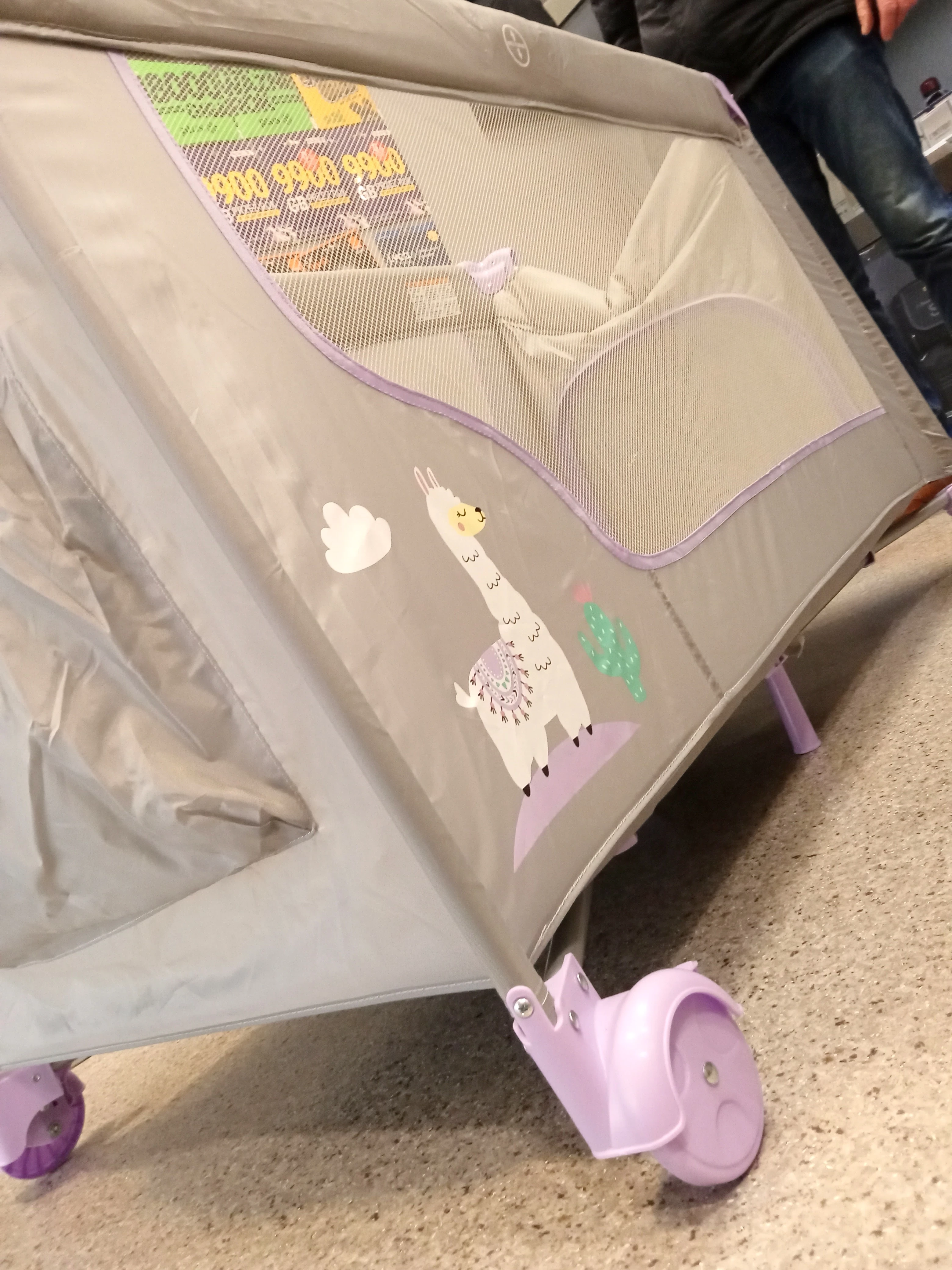 lozeczko-dzieciece-turystyczne-z-materacem-na-stelazu-ricokids-rk-240-ean-gtin-5903890605155