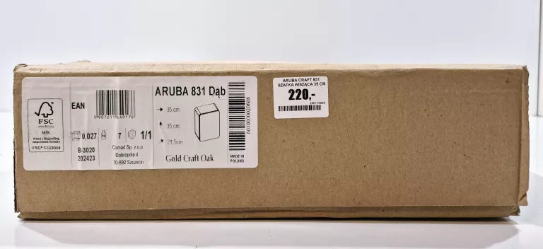 aruba-craft-831-szafka-wiszaca-35-cm-dab-ean-gtin-5907611649176