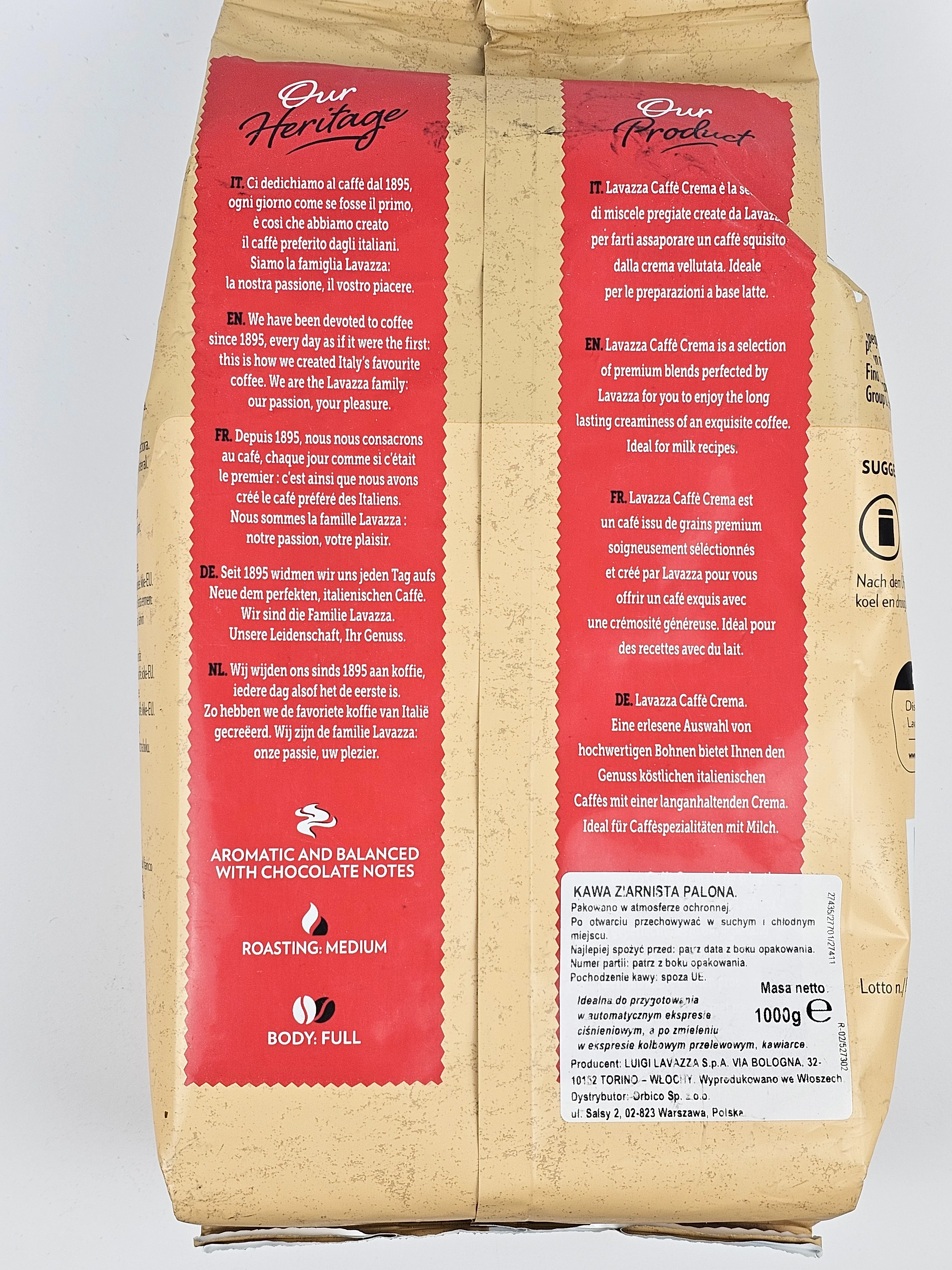 kawa-ziarnista-mieszana-lavazza-caffe-crema-classico-1000g-ean-gtin-8000070027411