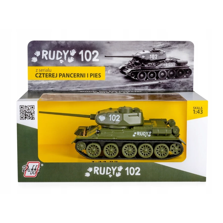 czolg-t-34-85-rudy-102-model-kolekcjonerski-143-daffi-al-niepodleglosci-156-sc-warszawa