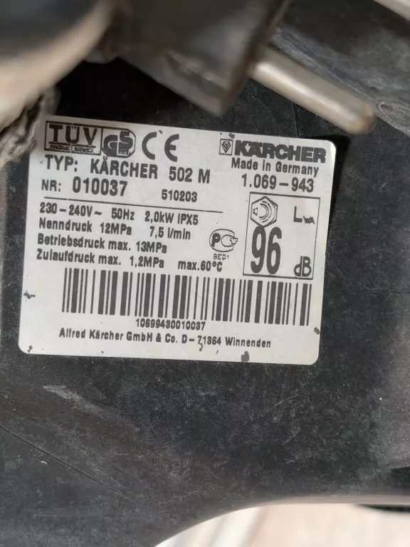 myjka-wysokocisnieniowa-karcher-502-m-cisnienie-robocze-13000