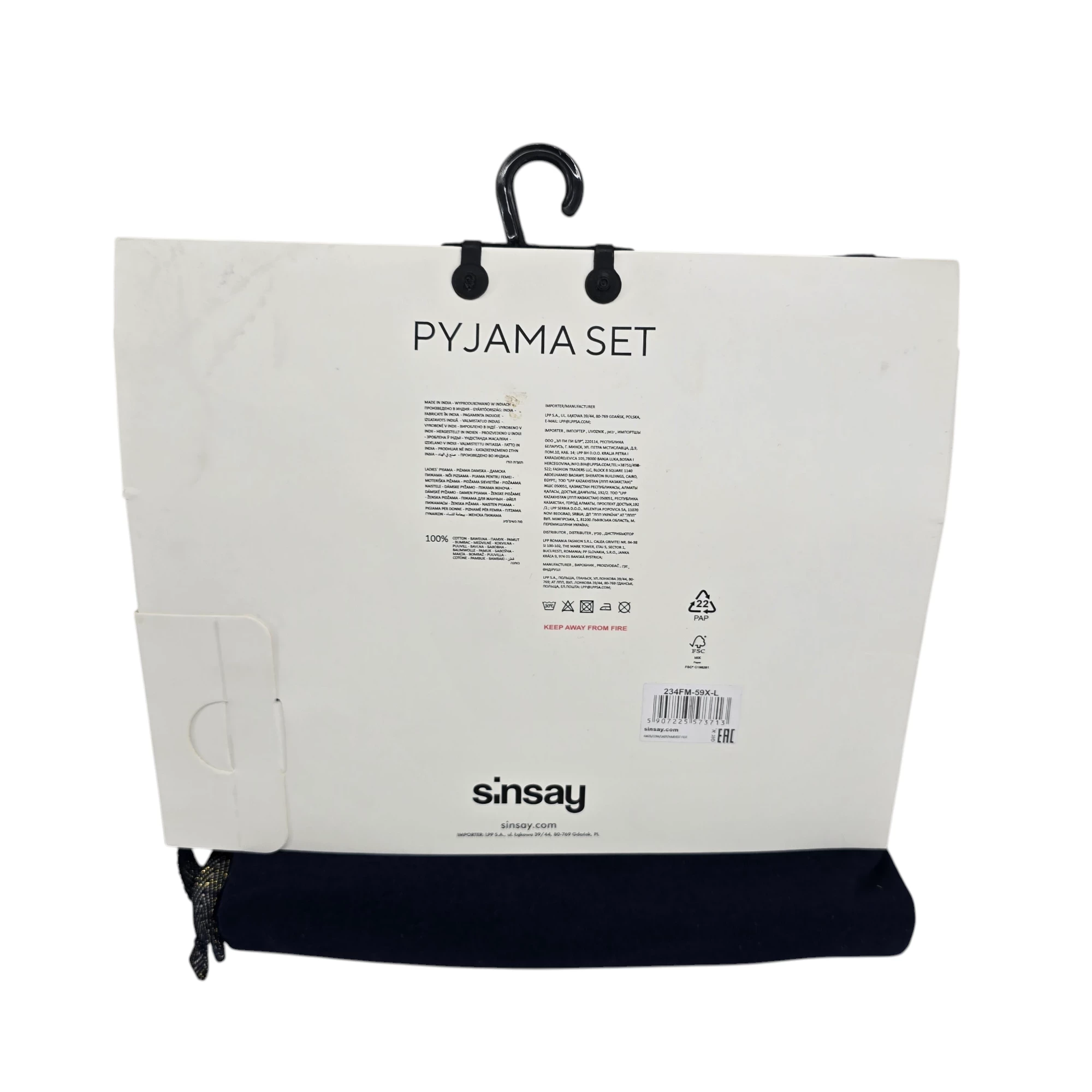 sinsay-pizama-damska-bawelna-niebieski-ean-gtin-5907225573713