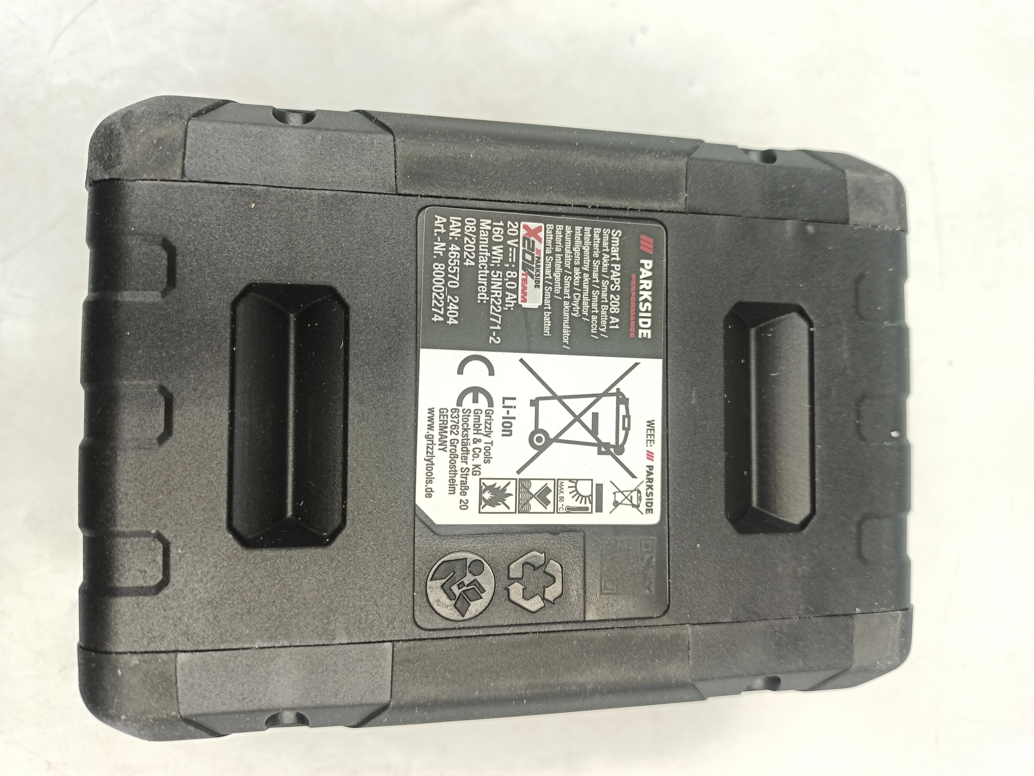 akumulator-parkside-20v-8ah-paps-208-a1-pudelko-ean-gtin-4052916311639