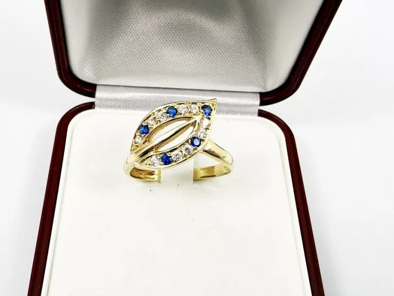 zloty-pierscionek-p585-z-cyrkoniami-i-niebieskimi-kamieniami-rozmiar-19-stan-11323-2