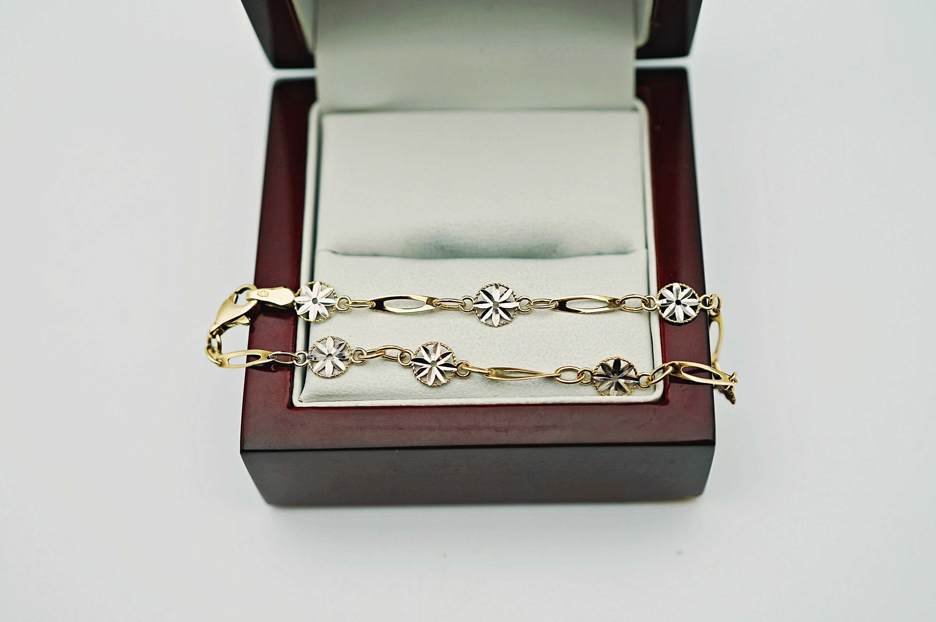 zlota-bransoletka-kwiatki-333171g17cm-stan-11323-2