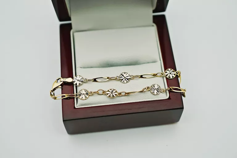 zlota-bransoletka-kwiatki-333171g17cm-rodzaj-2205-2