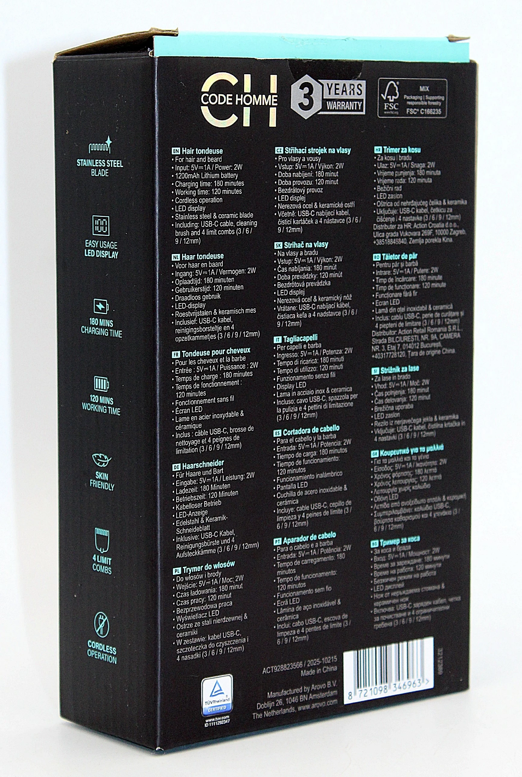 maszynka-do-strzyzenia-wlosow-i-brody-code-homme-4-nasadki-kolor-dominujacy-129357-3