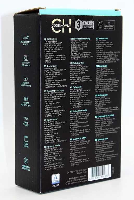 maszynka-do-strzyzenia-wlosow-i-brody-code-homme-4-nasadki-kolor-dominujacy-129357-3
