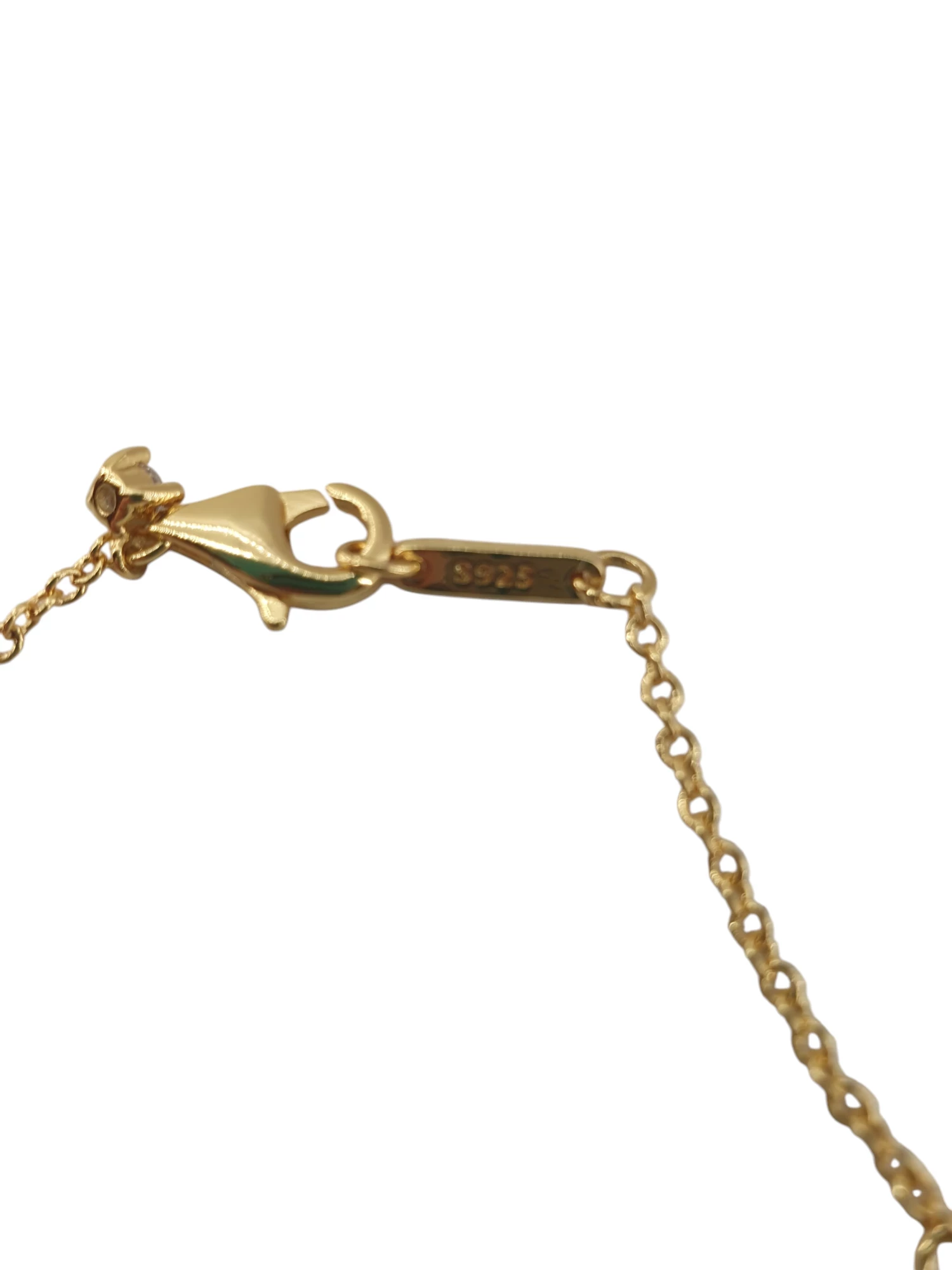 srebro-wyrob-jubilerski-uzywany-lancuszek-z-zawieszka-pozlacany-925pr-dlugosc-calkowita-4400