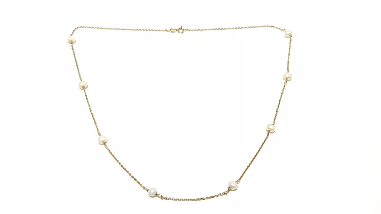 wyrob-jubilerski-uzywany-zloty-lancuszek-ankier-z-perlami-pr585-241g-42cm-warszawska-162-lomianki