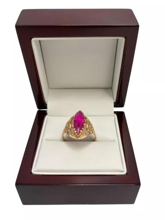 piekny-zloty-pierscionek-z-rozowym-oczkiem-proba-585-rodzaj-2205-2