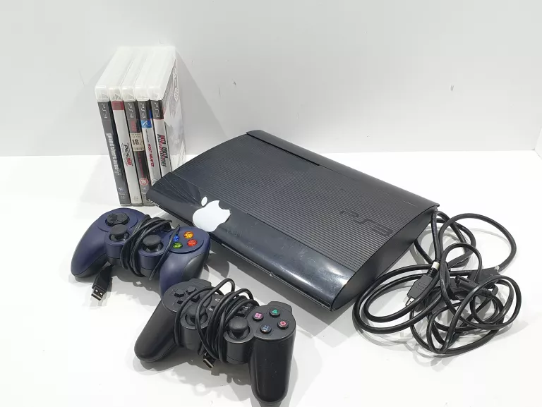 konsola-sony-playstation-3-super-slim-500-gb-2-pad-nieoryginalne-gry-ean-gtin-5903210105259