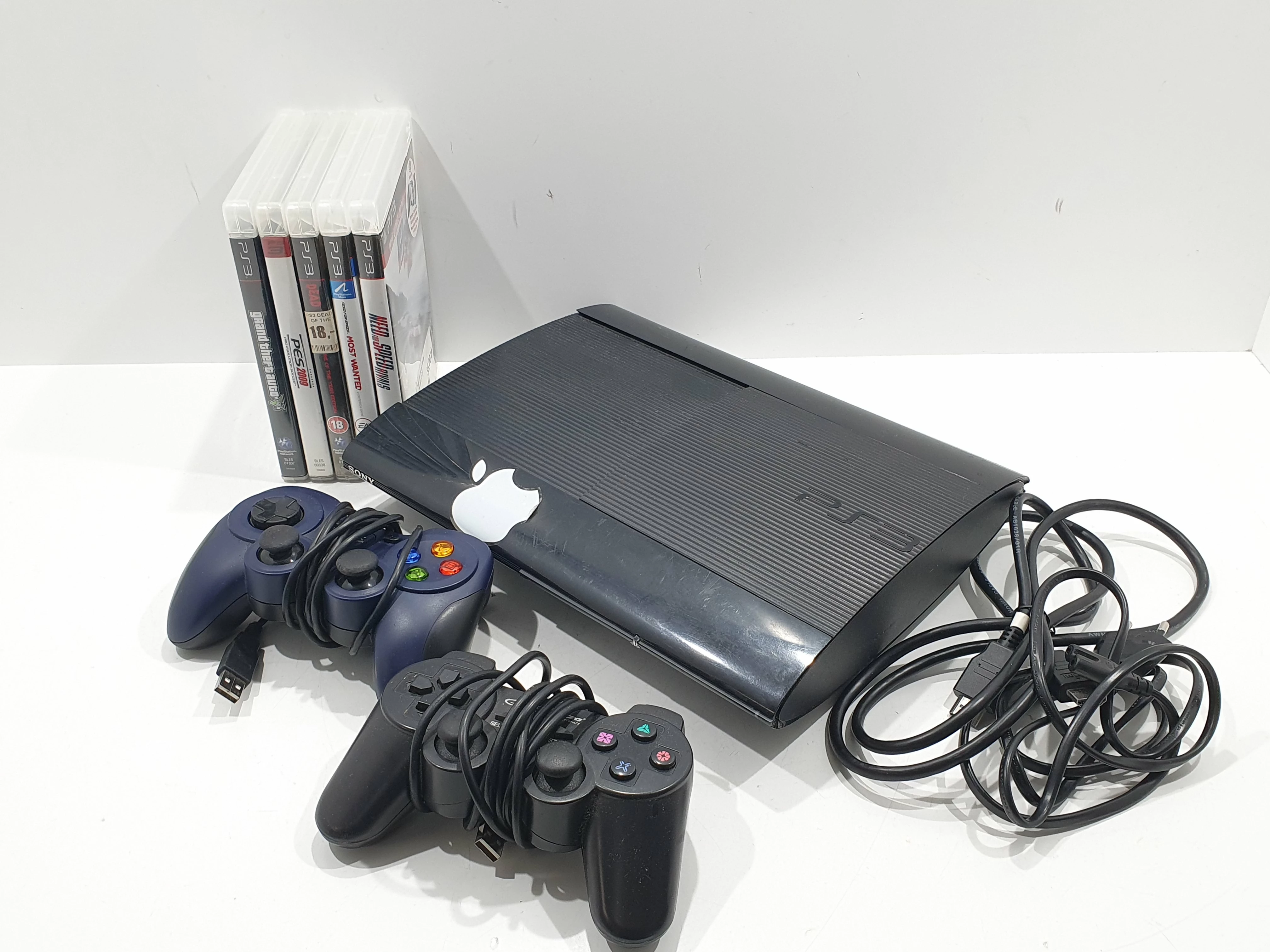 konsola-sony-playstation-3-super-slim-500-gb-2-pad-nieoryginalne-gry-ean-gtin-5903210105259