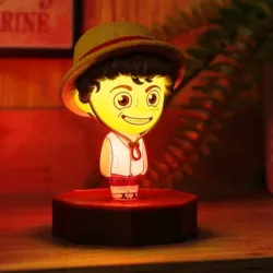 LAMPKA NOCNA 3D NA BIURKO ONE PIECE LUFFY FIGURKA