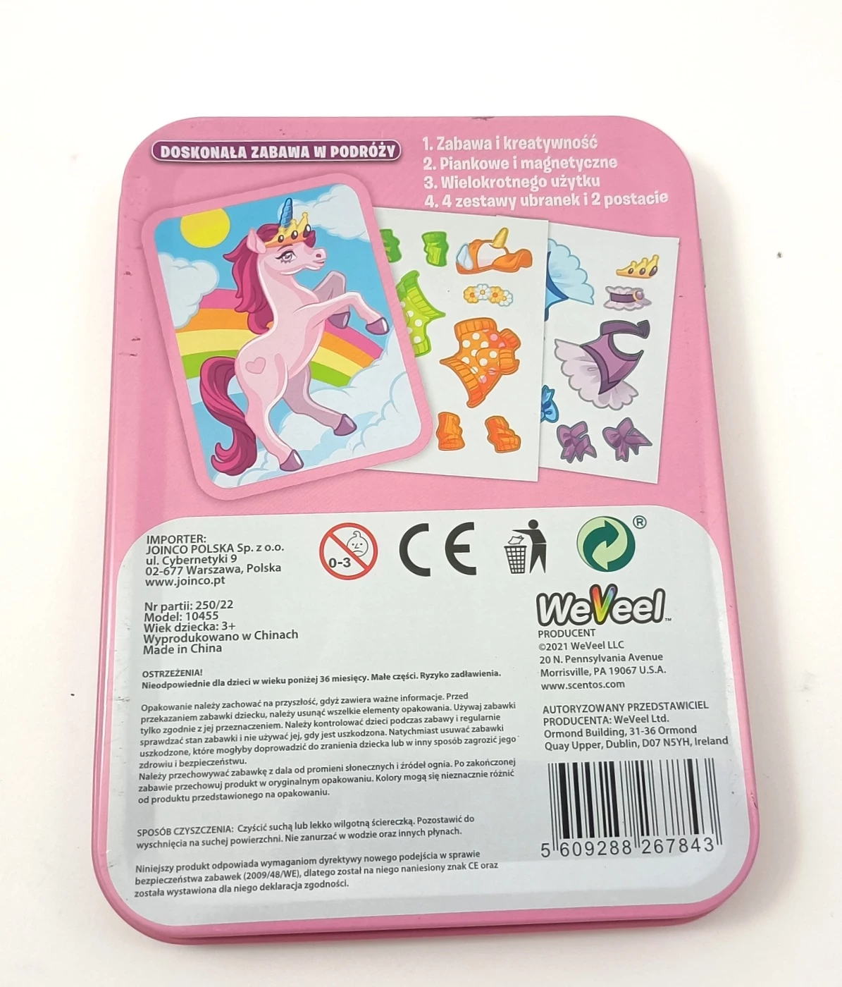 weveel-puzzle-magnetyczne-ubieranka-jednorozec-ean-gtin-5609288232551