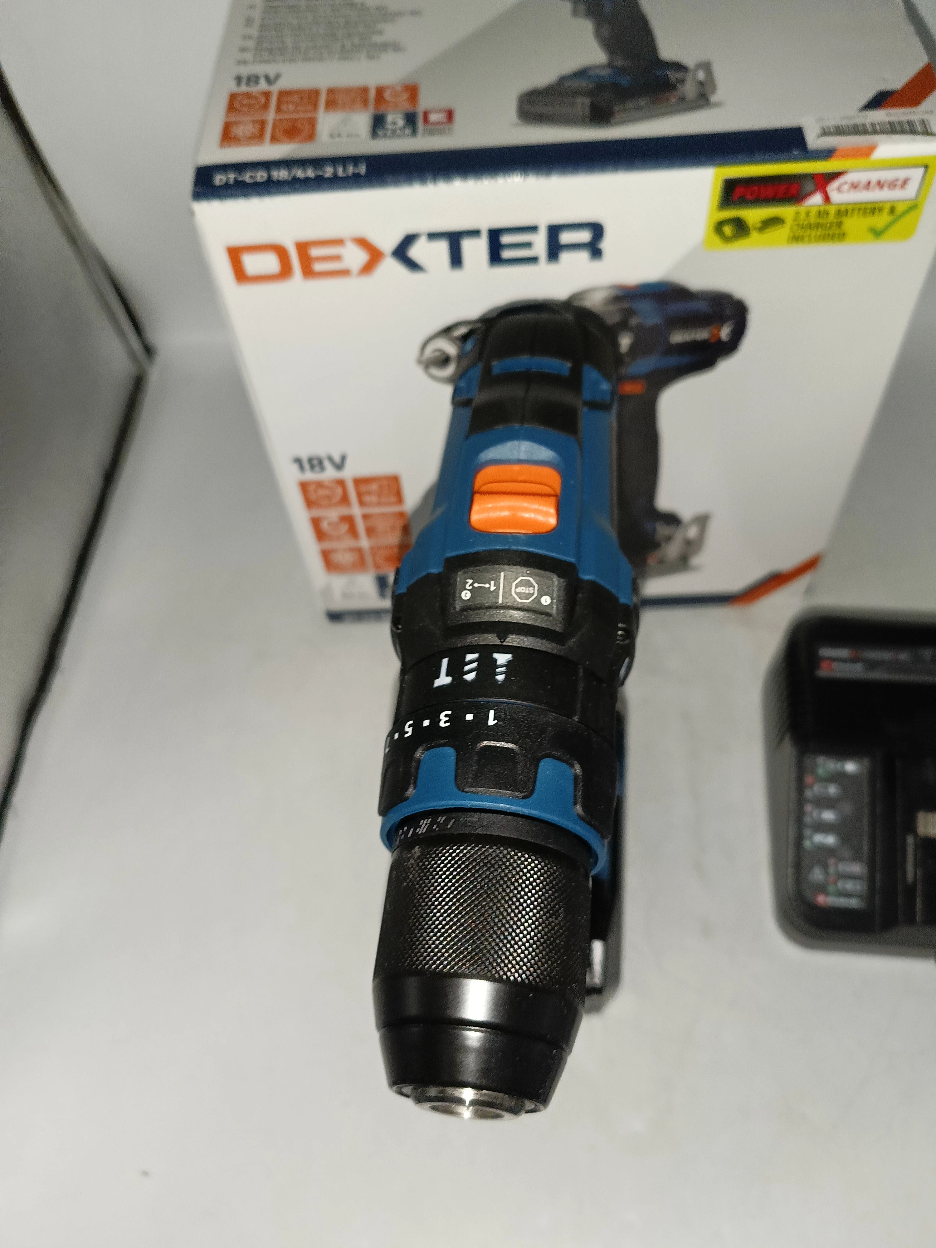 wiertarko-wkretarka-dexter-power-x-change-18v-z-akumulatorem-i-ladowarka-stan-11323-2
