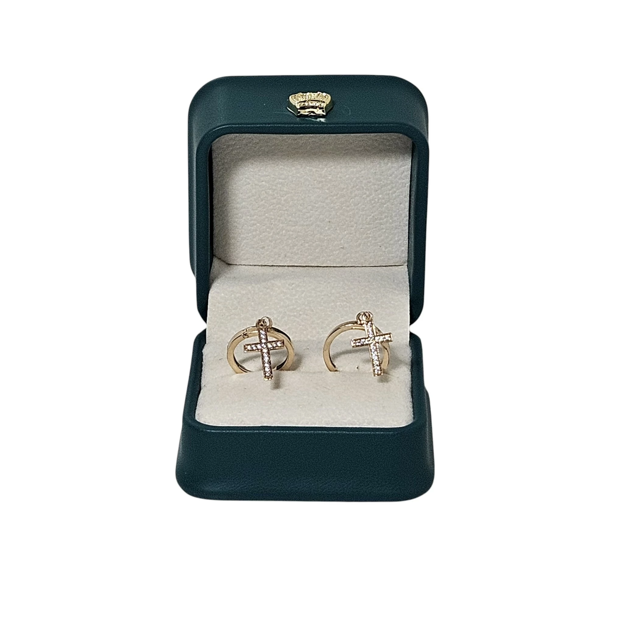 ladne-zlote-kolczyki-kolka-z-krzyzykami-311g-585-stan-11323-2