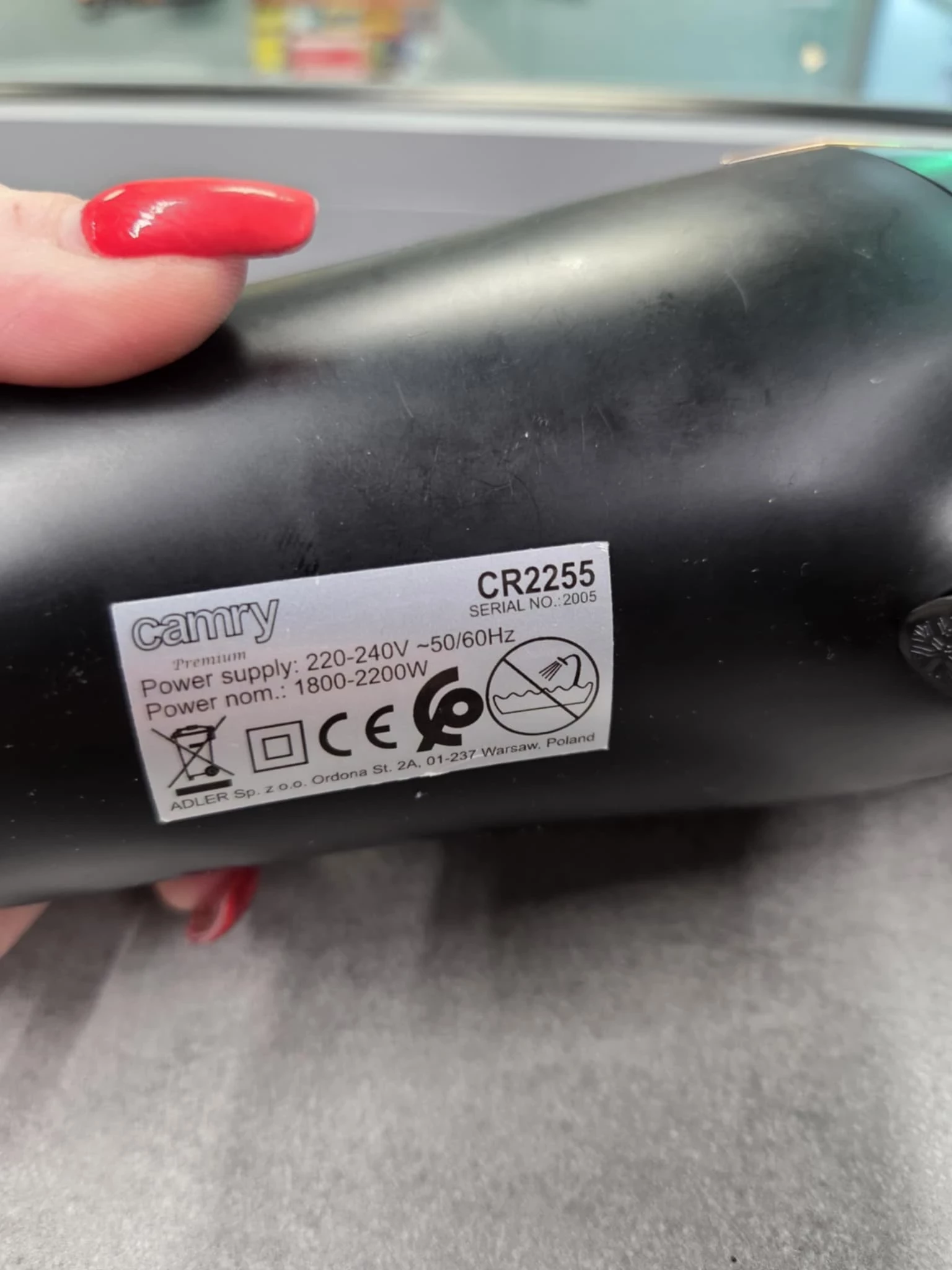 suszarka-camry-cr-2255-moc-220000