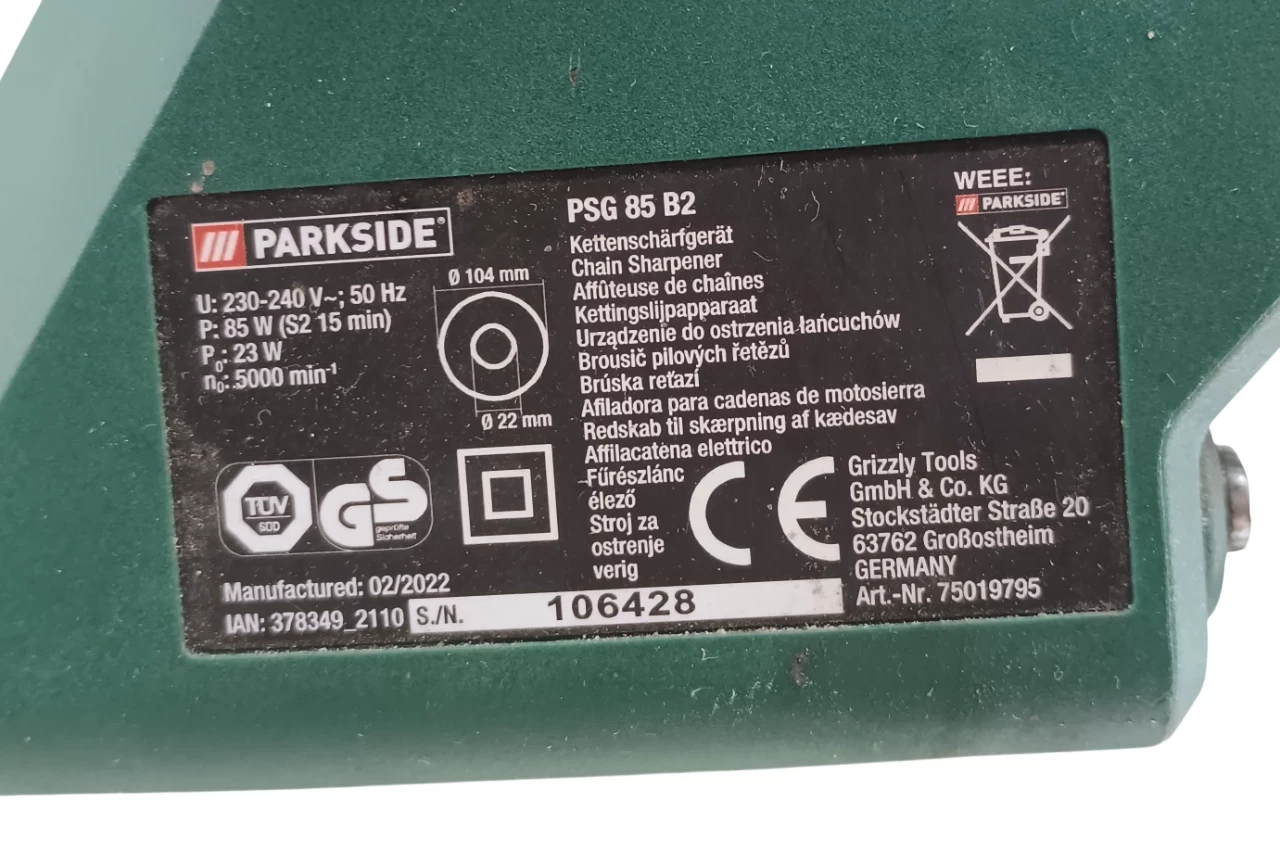 ostrzalka-do-lancuchow-parkside-psg-85-b2-kod-producenta-psg-85-b2