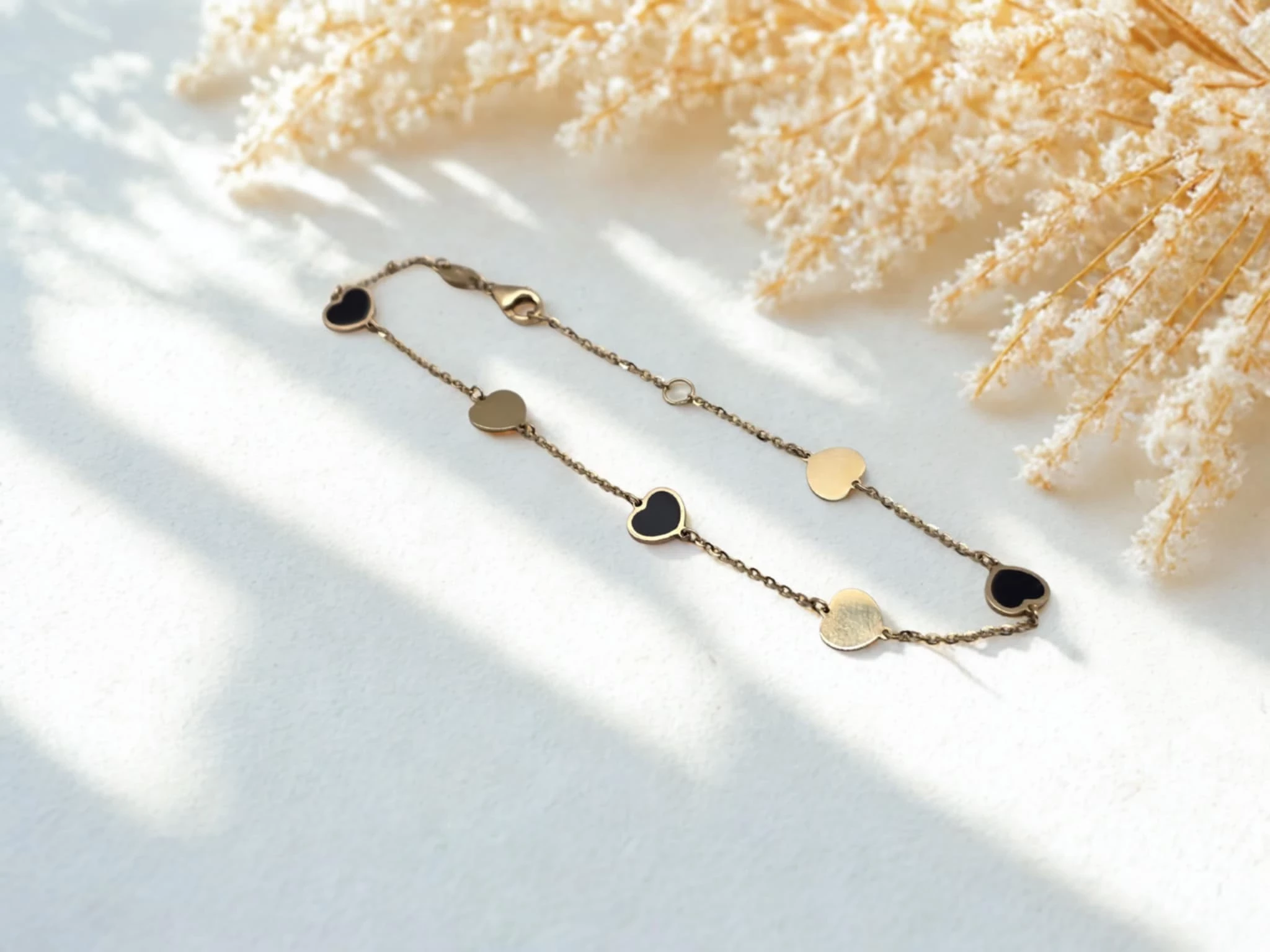 sliczna-zlota-bransoletka-z-sercami-585-164g-18cm-regulacja-krakowska-14-kluczbork-zlotko