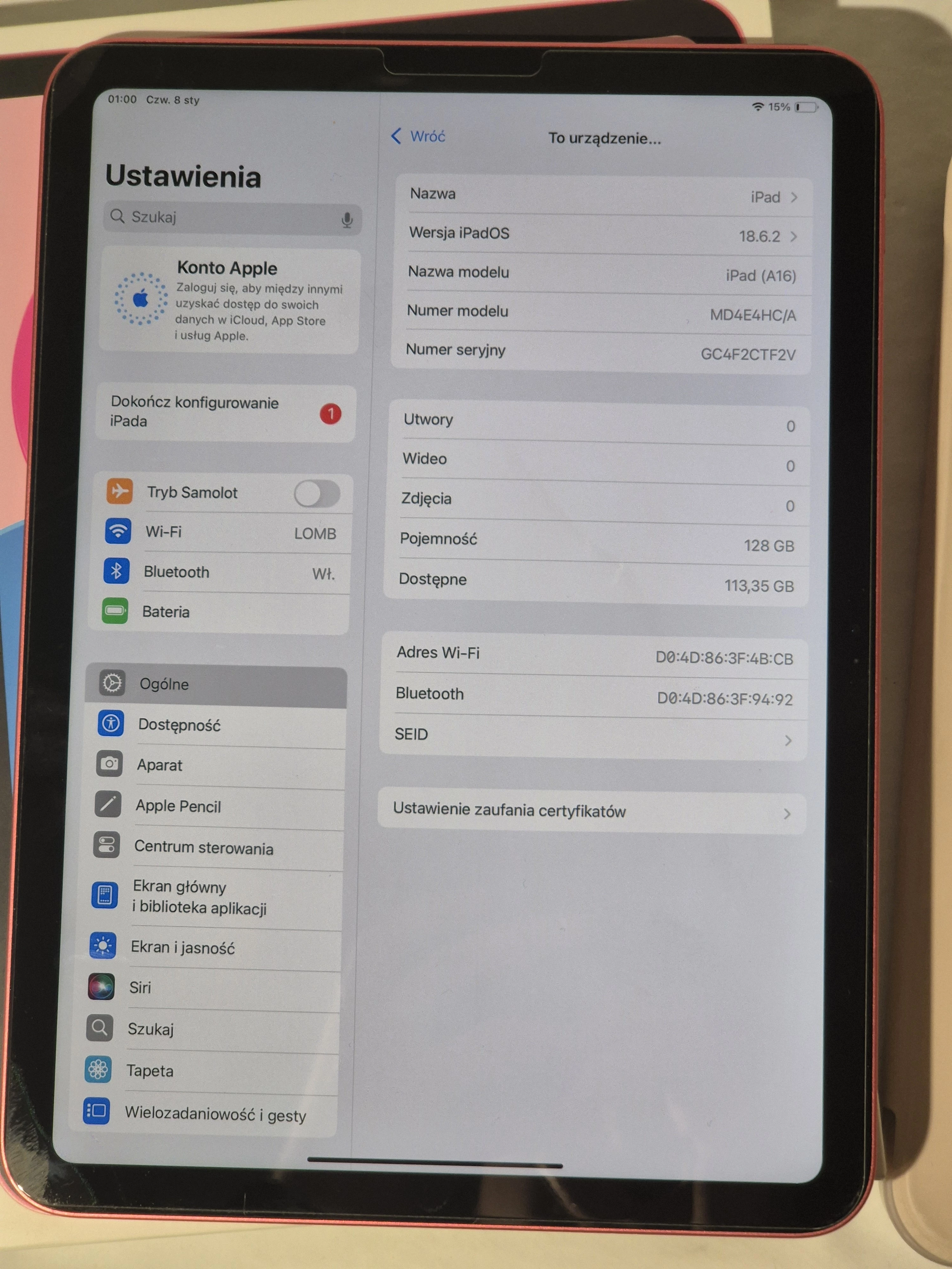 tablet-apple-ipad-11-11-gen-2025-128-gb-wi-fi-rozowy-gwarancja-mexpert-ean-gtin-195950086867