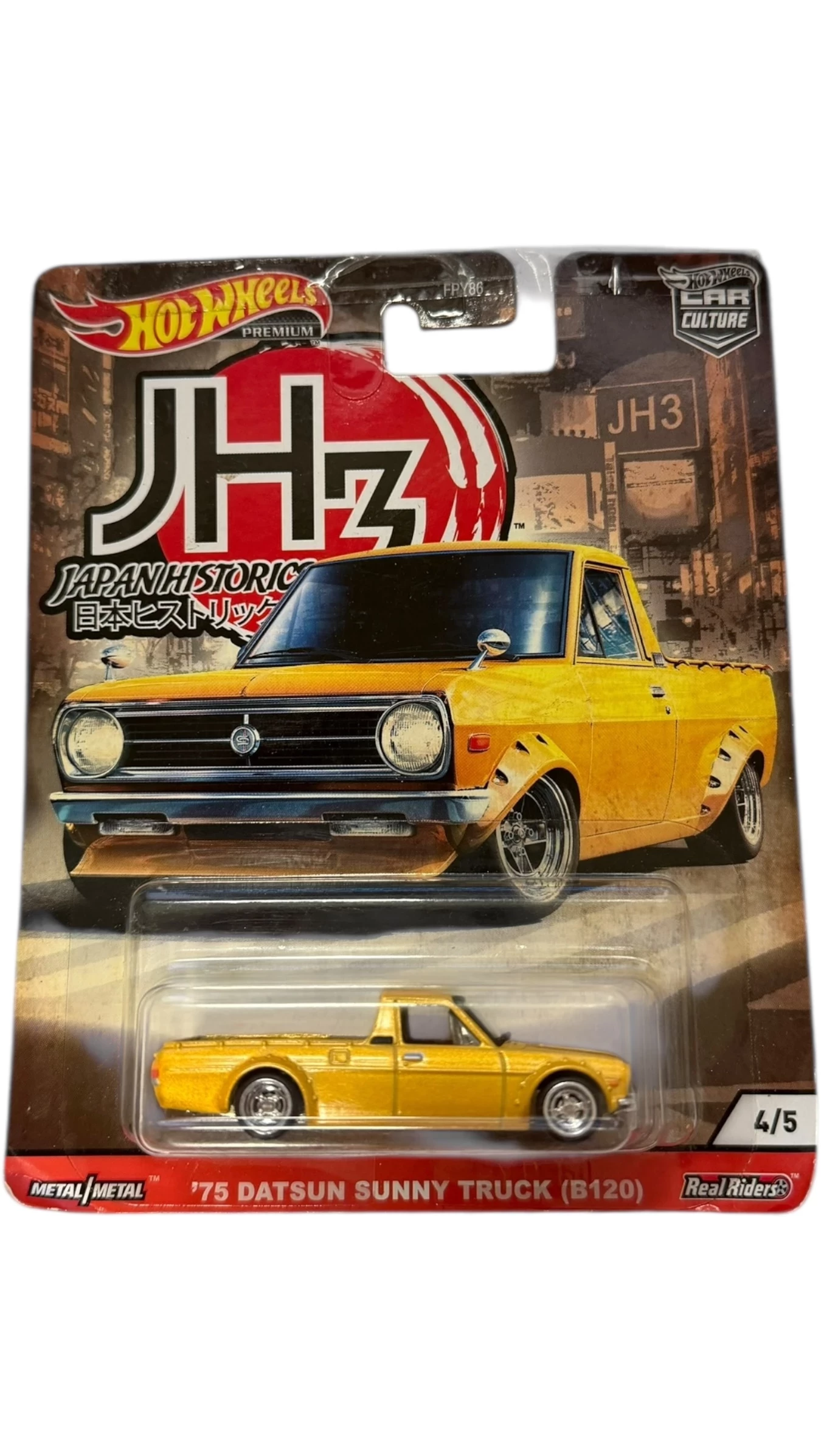 hot-wheels-premium-75-datsun-sunny-truck-b120-japan-historics-45-jednosci-narodowej-45-sj-wroclaw