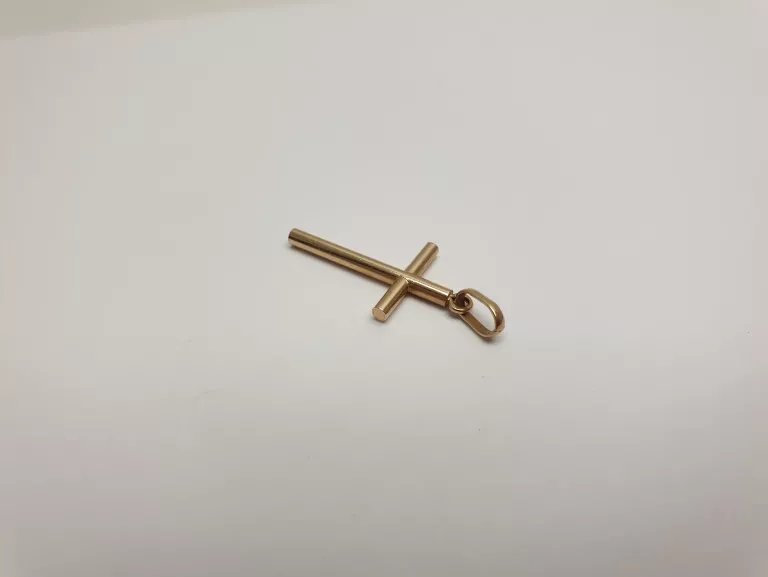 wyrob-jubilerski-uzywany-zloty-krzyzyk-pr-750-rodzaj-2205-2