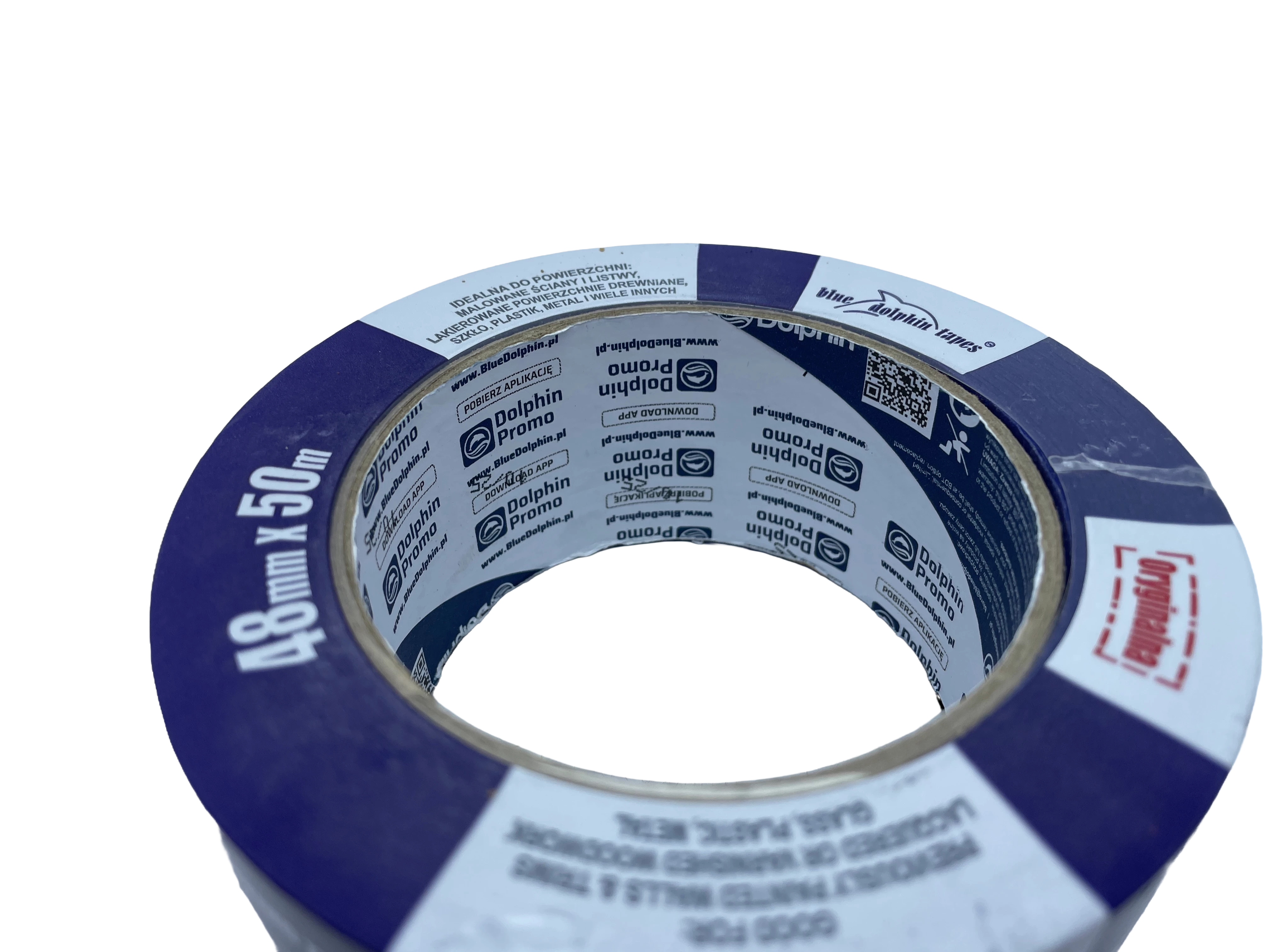 tasma-malarska-blue-dolphin-niebieska-48mm-x-50m-stan-11323-2