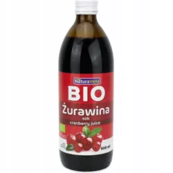 SOK Z ŻURAWINY 100 % BIO 500 ML - NATURAVENA