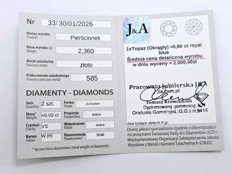 zloty-pierscionek-z-diamentami-ioraz-topazem-pr585-r16-239g-rodzaj-2205-2