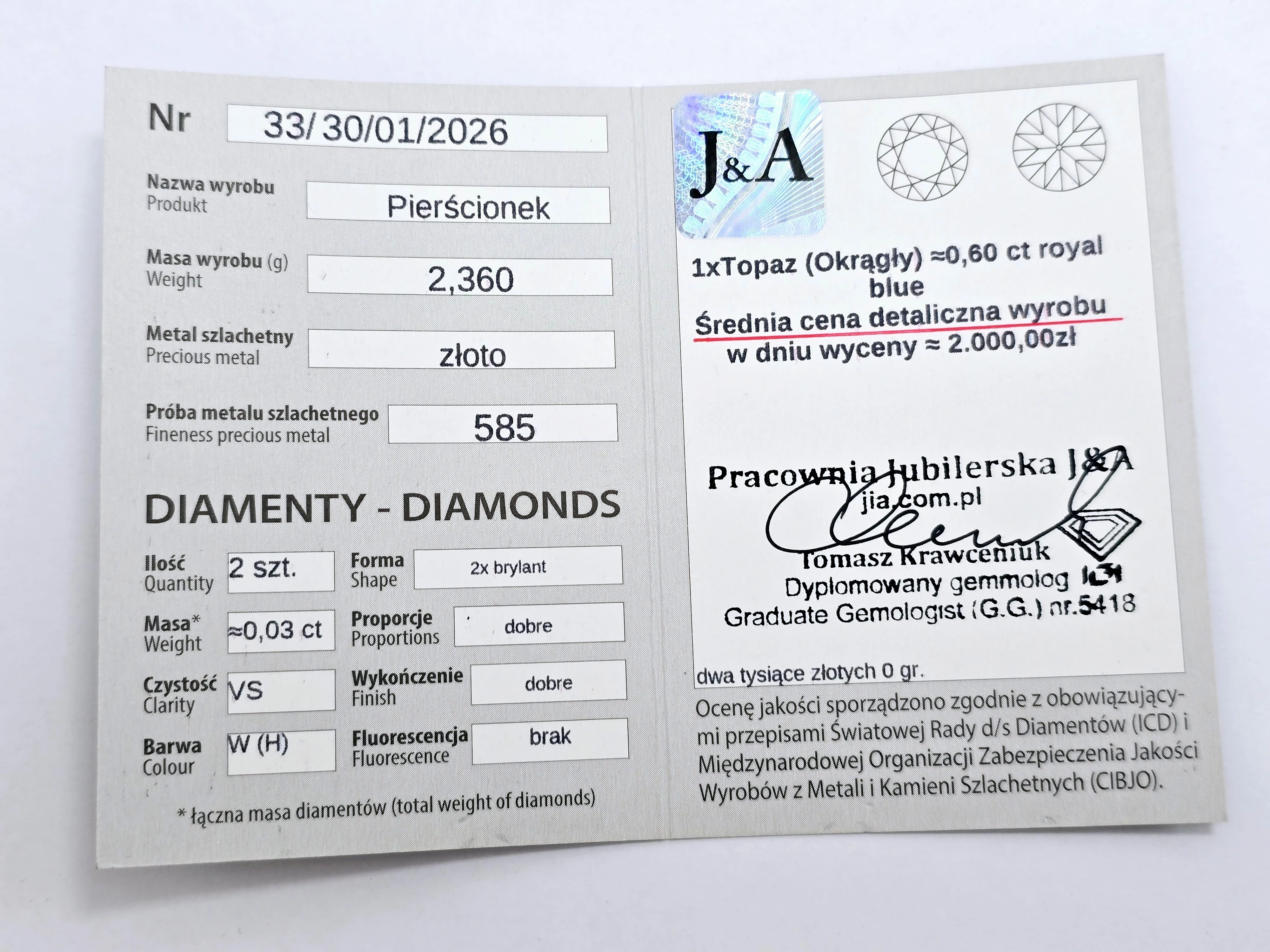 zloty-pierscionek-z-diamentami-ioraz-topazem-pr585-r16-239g-rodzaj-2205-2