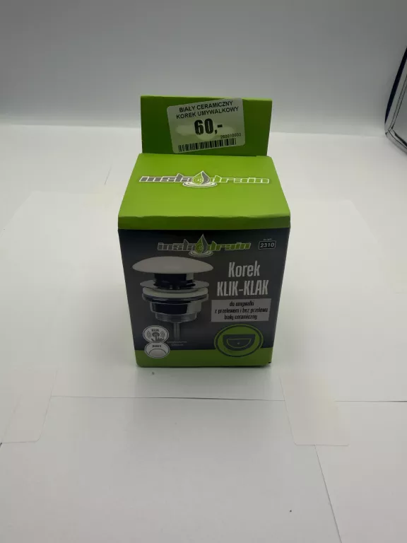 bialy-ceramiczny-korek-umywalkowy-klik-klak-uniwersalny-ozdobna-nakretka-jagiellonska-721-szczecin-rs