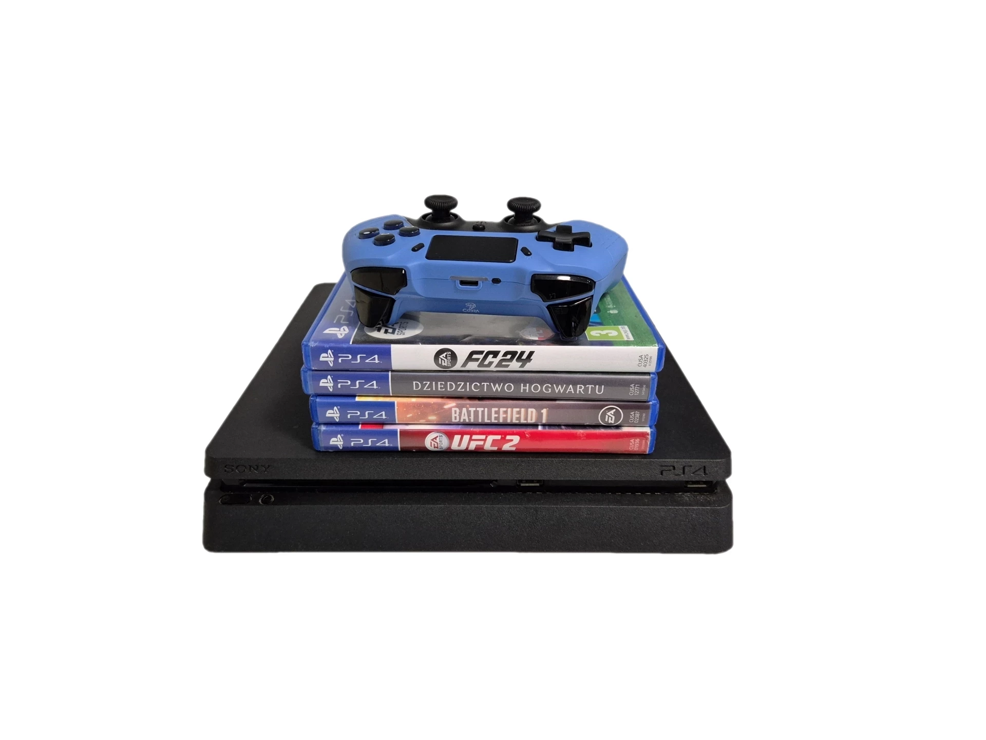 konsola-sony-ps4-slim-500gb-z-napedem-pad-gry-fc-24-ufc-hogwart-kosciuszki-8-koscian-poludnie