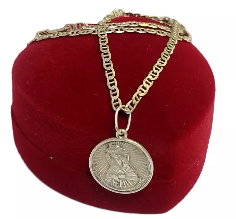 srebrny-lancuszek-z-medalikiem-z-matka-boska-proba-925-waga-604g-dlugosc-calkowita-52