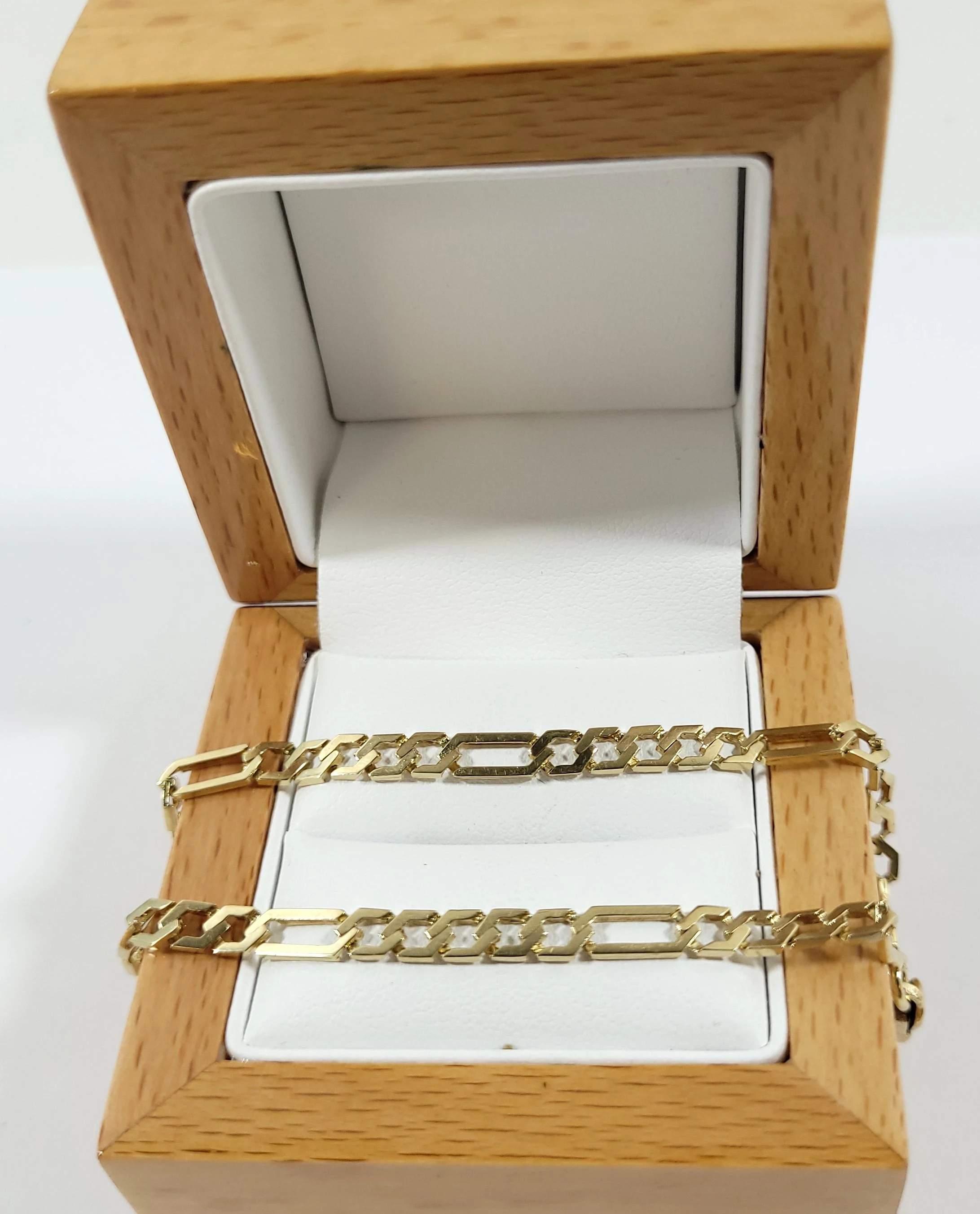 zlota-bransoletka-figaro-585-615g-21cm-stan-11323-2