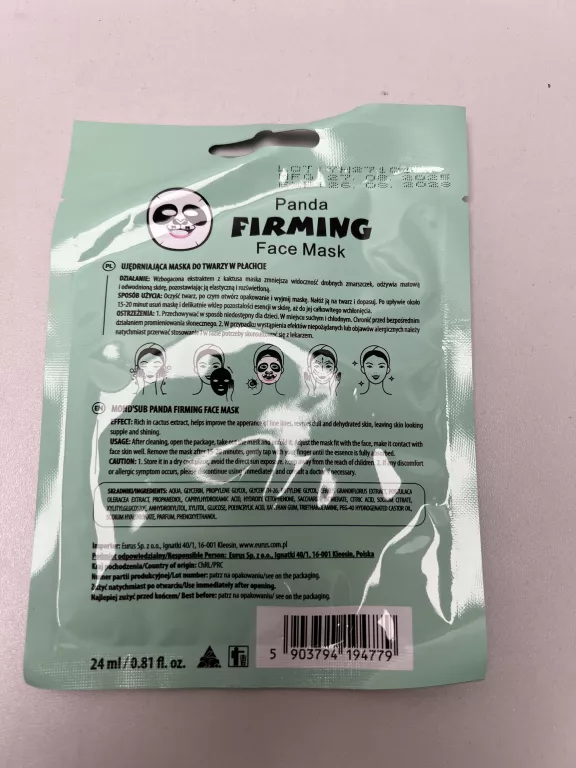 ujedrniajaca-maska-w-plachcie-do-twarzy-panda-24ml-ean-gtin-5903794194779
