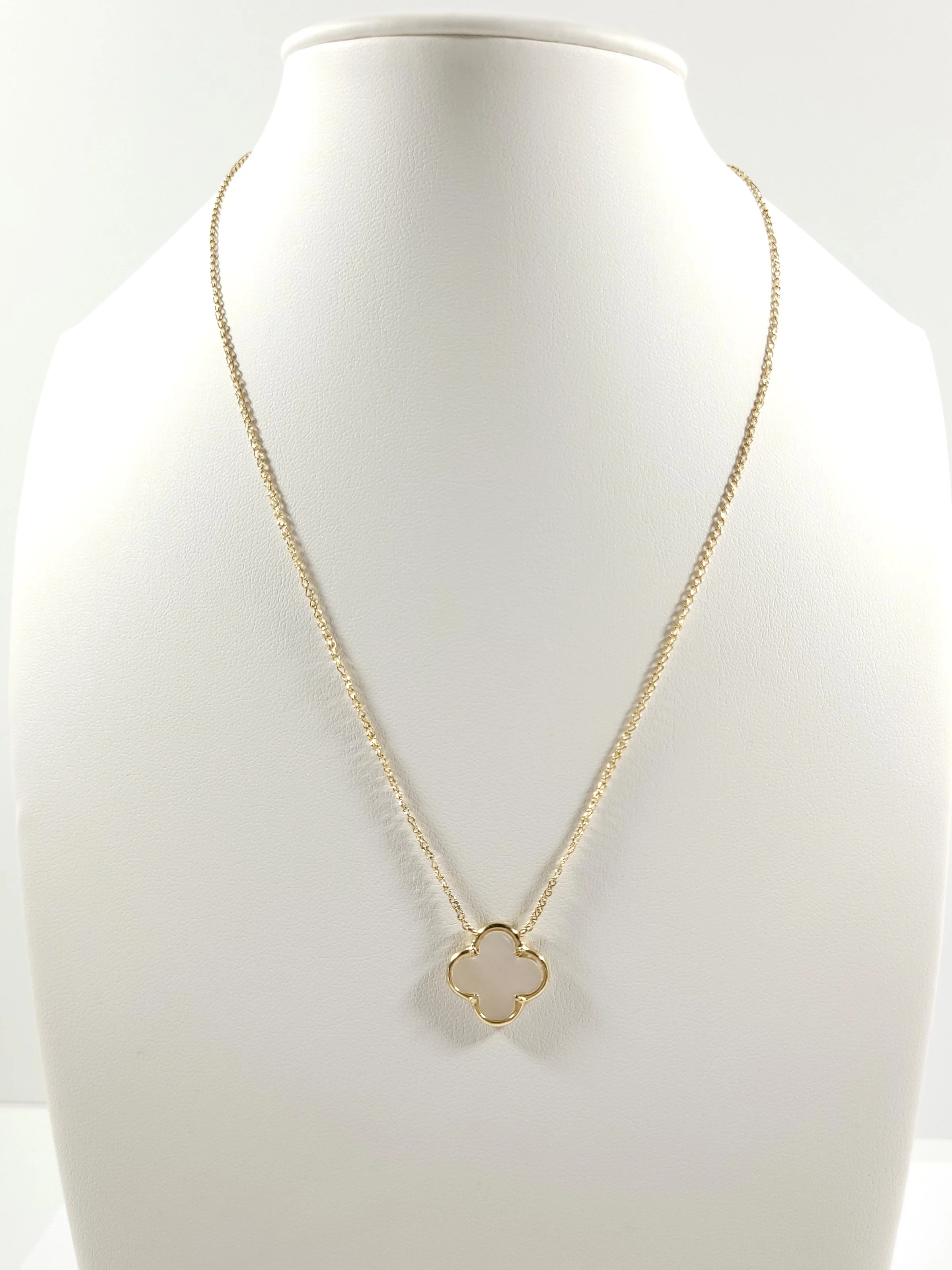 zloty-lancuszek-celebrytka-z-koniczynka-45-cm-585-338g-stan-11323-2