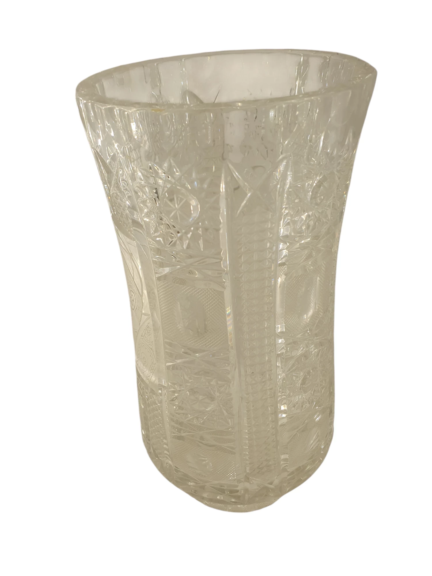 wazon-krysztalowy-jubileuszowy-z-portretem-jp2-waska-2-laziska-gorne