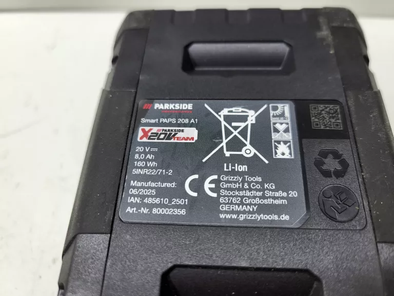 akumulator-parkside-smart-paps-208-a1-20v-8ah-ean-gtin-4054599024462
