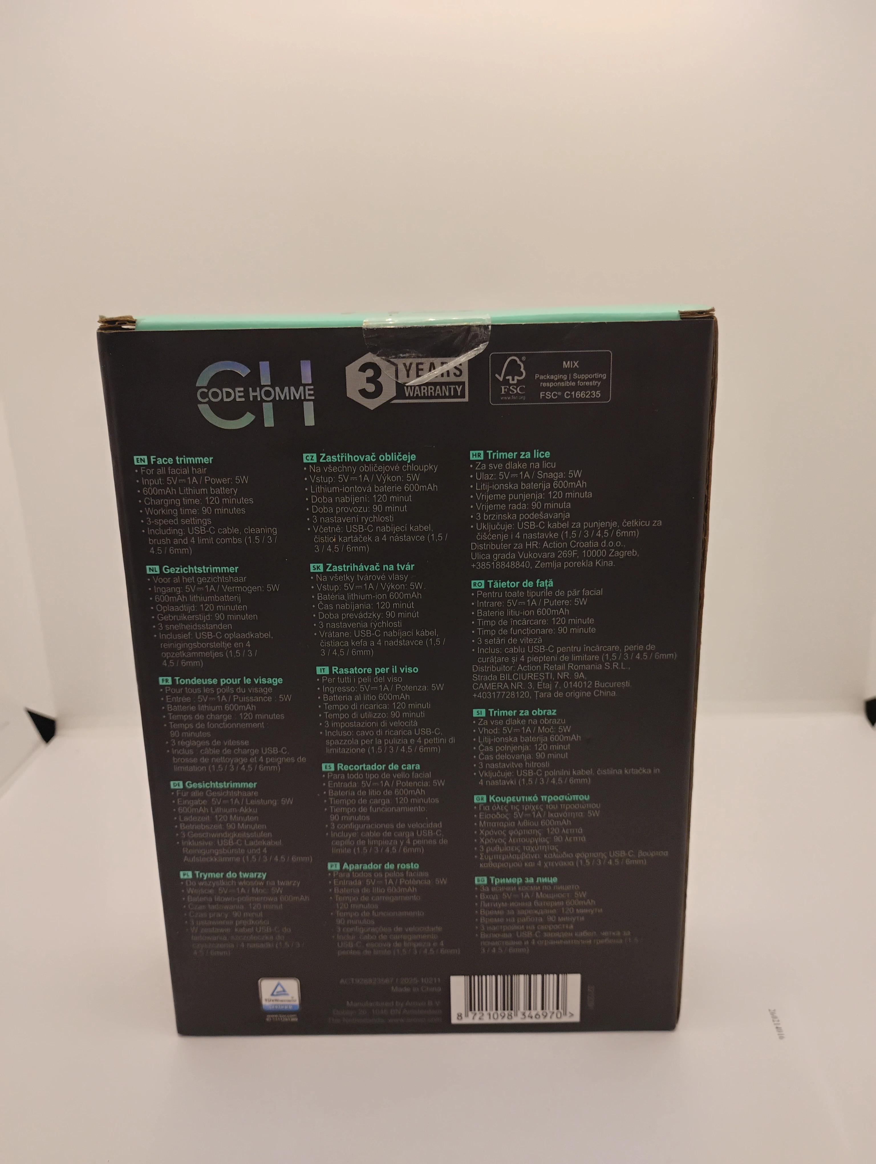 code-homme-face-trimmer-ean-gtin-8721098346970