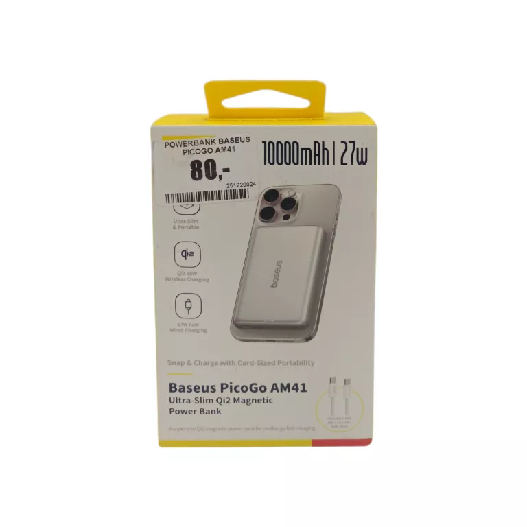 powerbank-baseus-picogo-am41-ultra-slim-qi2-magnetic-10000mah-27w-srebrny-skarbka-z-gor-116-g1-warszawa
