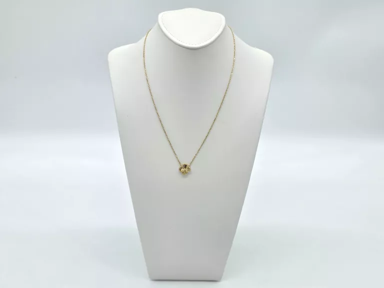 piekny-zloty-naszyjnik-14k-585-zlota-czterolistna-koniczynka-44cm-355g-rodzaj-2205-2