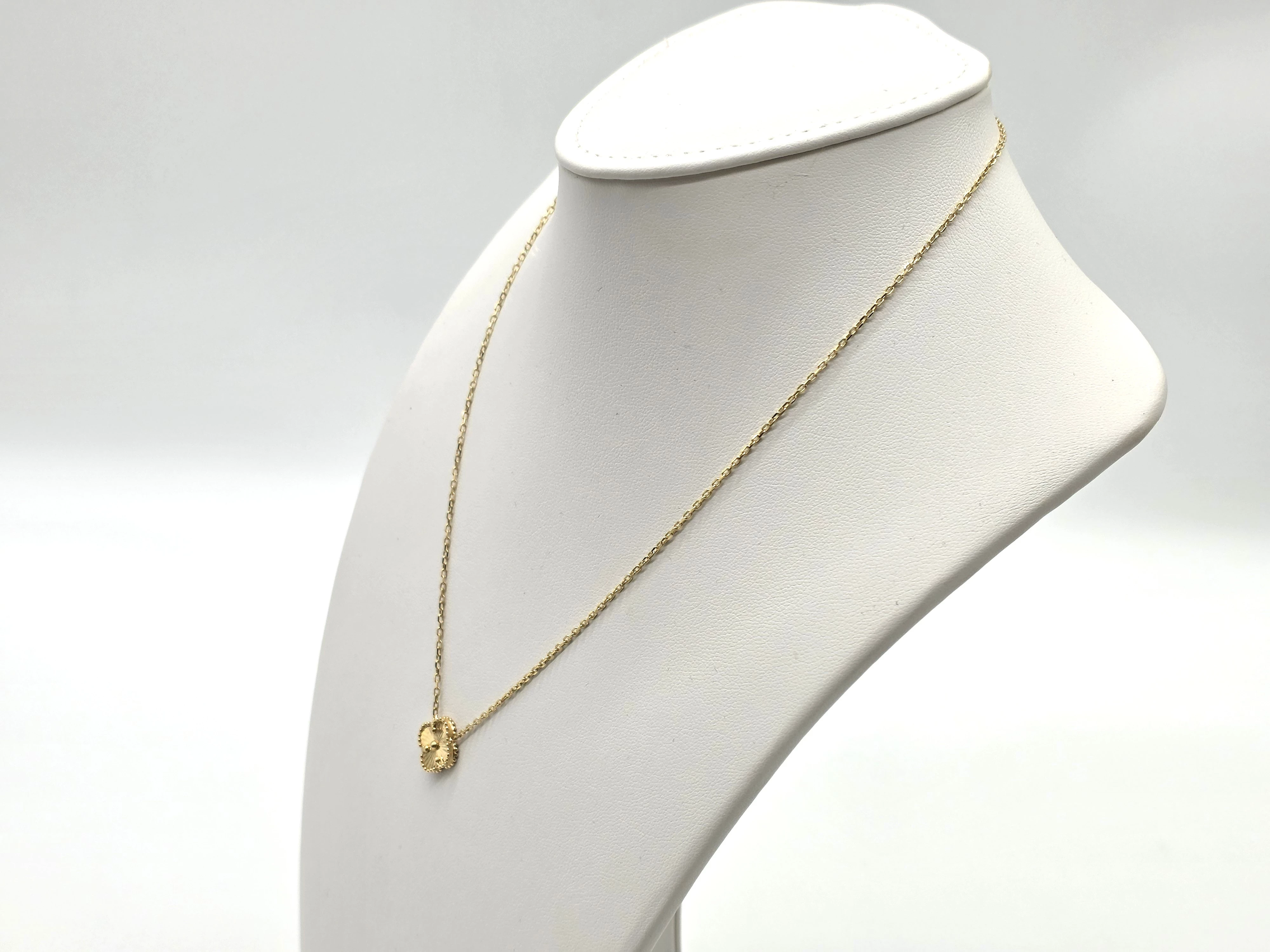 piekny-zloty-naszyjnik-14k-585-zlota-czterolistna-koniczynka-44cm-355g-dlugosc-calkowita-4400