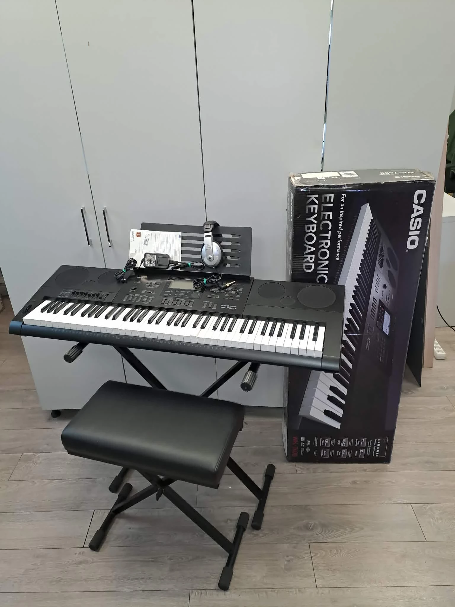 keyboard-casio-wk-7600-stojakkrzeslo-sluchawkikabel-zasilajacy-pudelk-mostowa-6-augustow-balitc