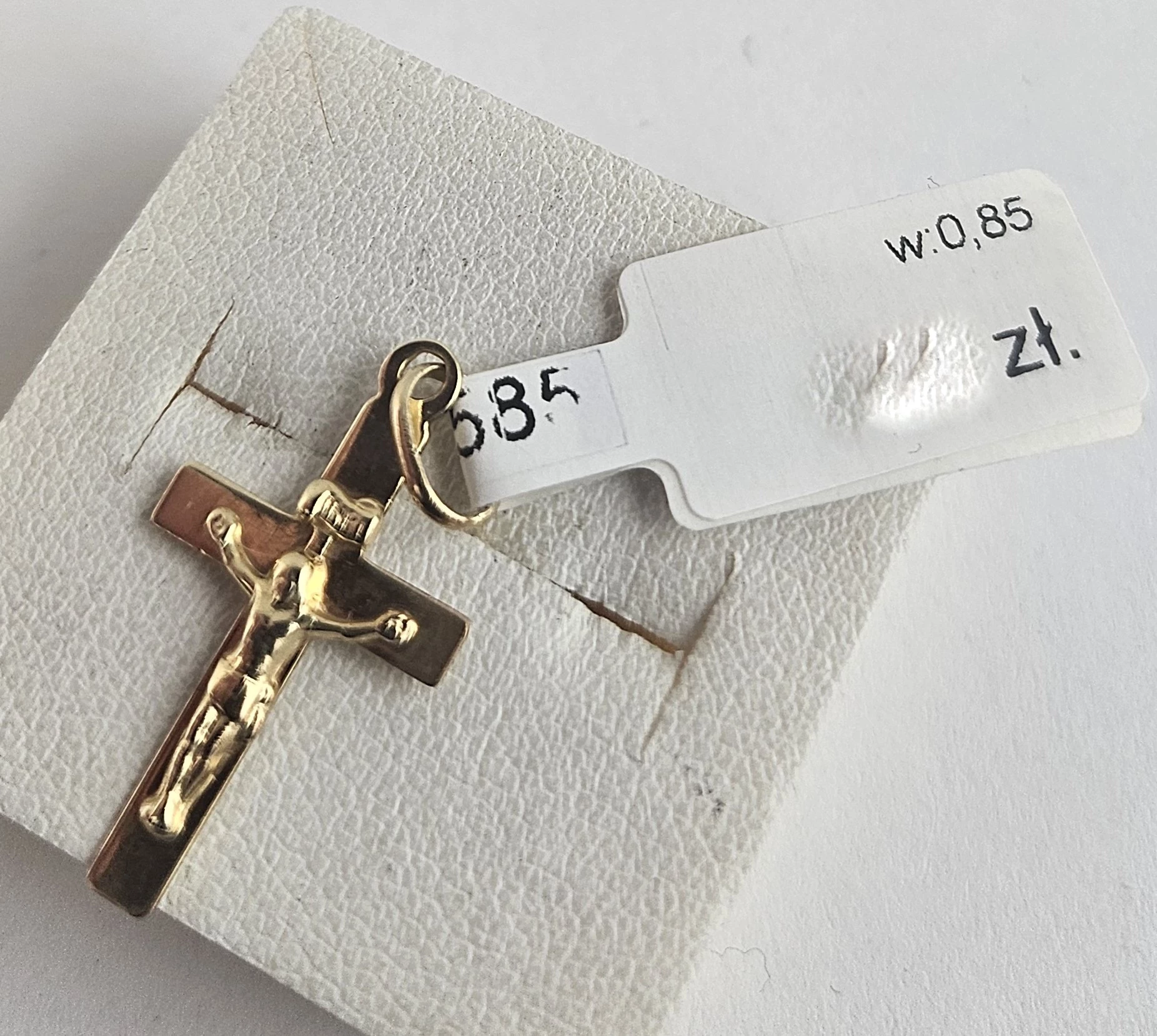 wyrob-jubilerski-uzywany-zlota-zawieszka-585-085g-krzyz-stan-11323-2
