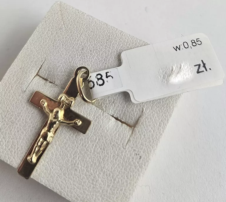 wyrob-jubilerski-uzywany-zlota-zawieszka-585-085g-krzyz-stan-11323-2