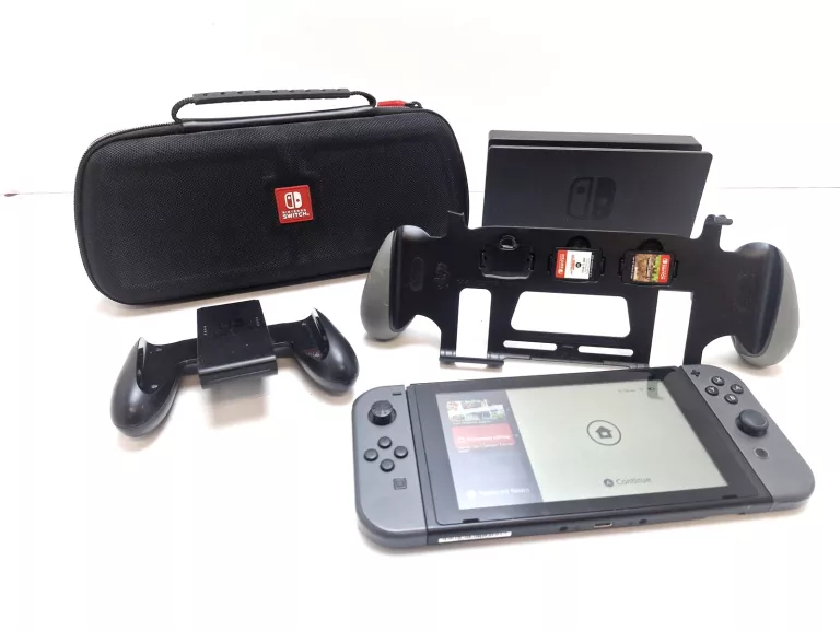 konsola-nintendo-switch-szara-hac001-akcesoria-2-gry-bydgoska-1a-pila