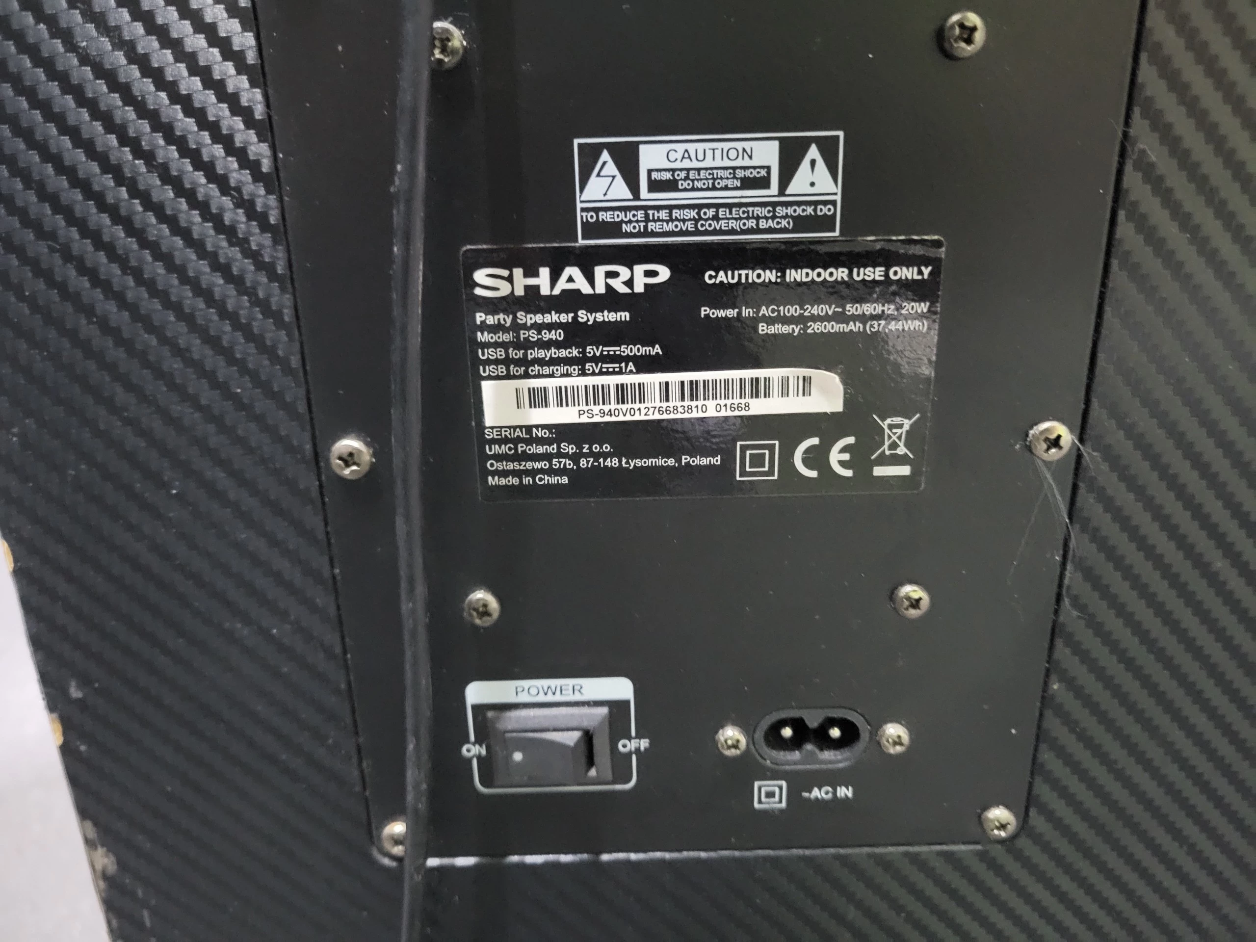 power-audio-sharp-ps-940-glosnik-mikrofon-ean-gtin-4974019103945
